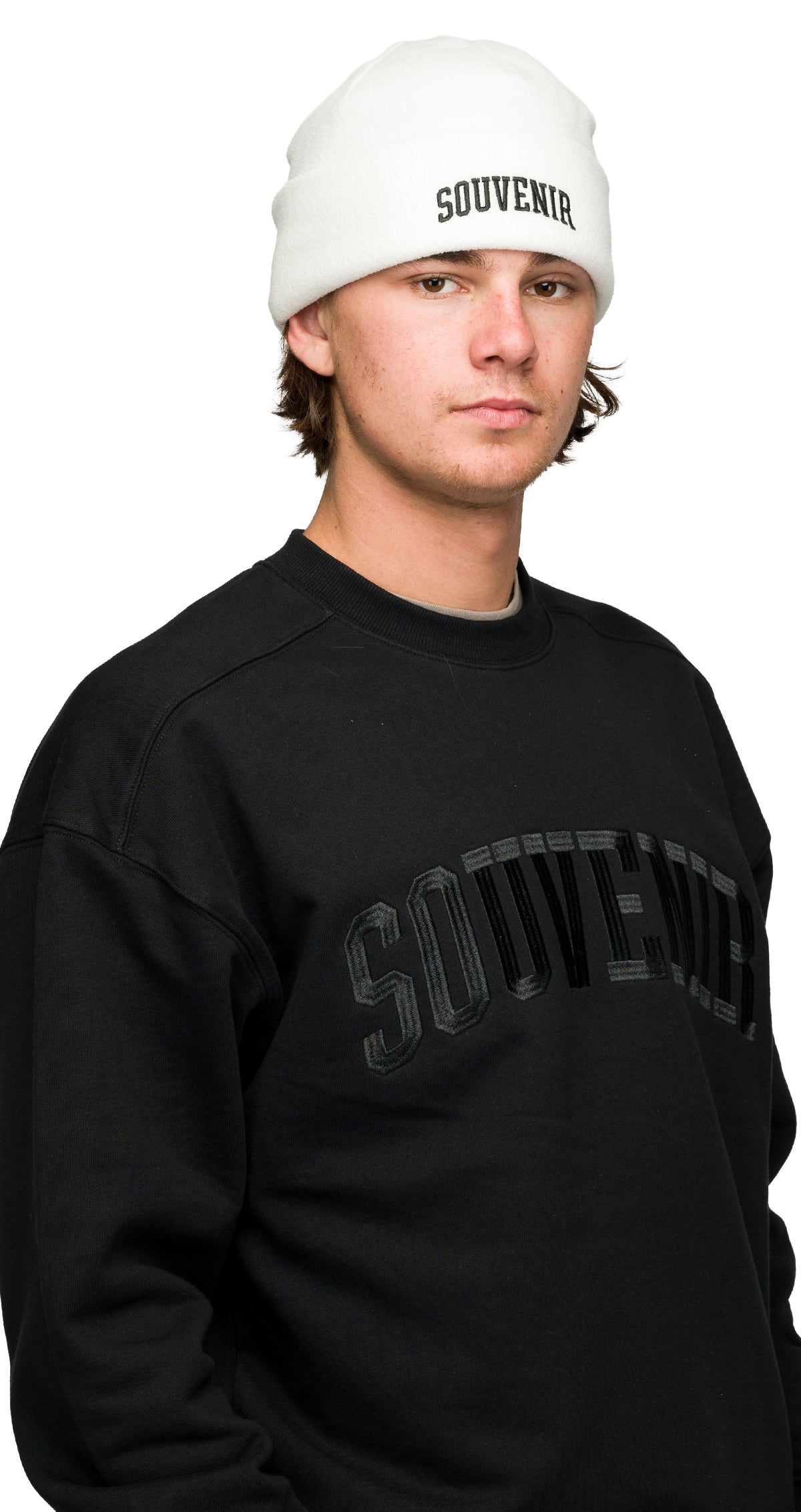 Souvenir Fleece Beanie - White
