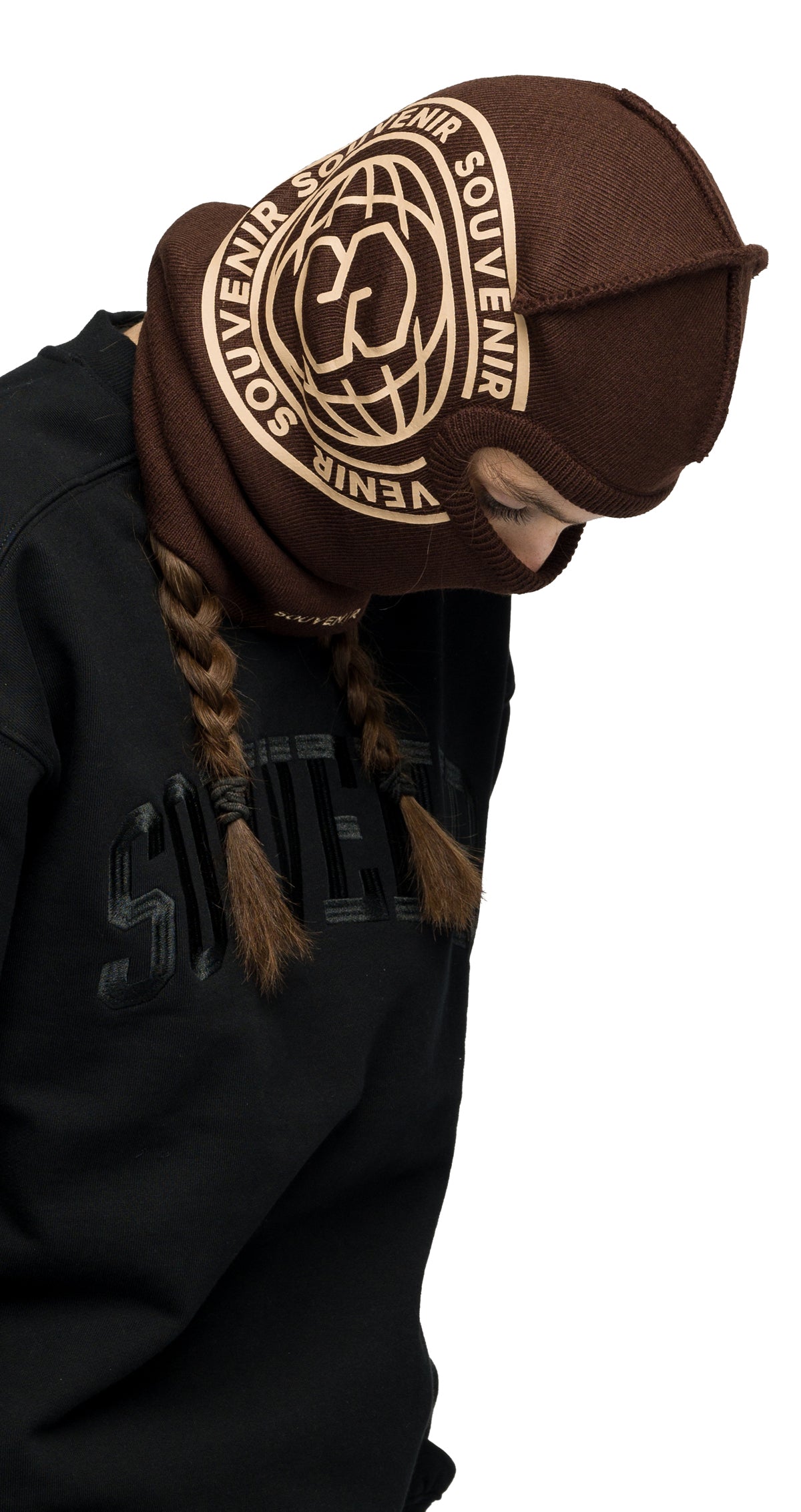 Souvenir Printed Burglar Mask - Chocolate