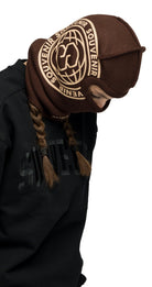 Souvenir Printed Burglar Mask - Chocolate