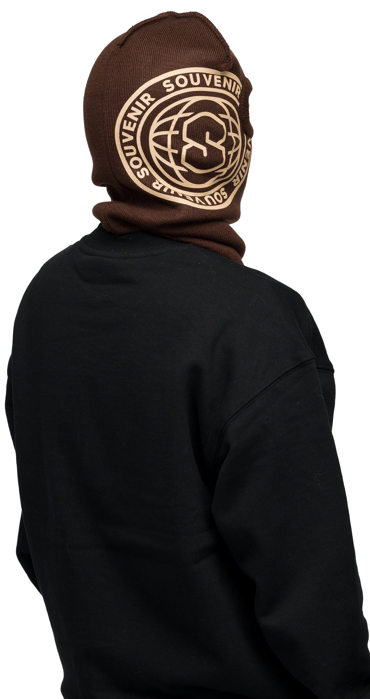 Souvenir Printed Burglar Mask - Chocolate
