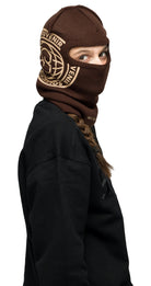 Souvenir Printed Burglar Mask - Chocolate